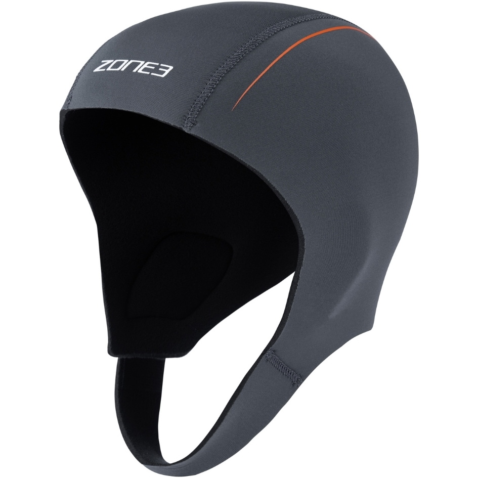 2026 ZONE3 Active-Flex Swim Cap NA25UAFSC104 - Grey / Orange